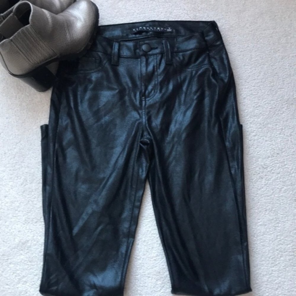 Tinseltown Shimmering Black Stretch Pants